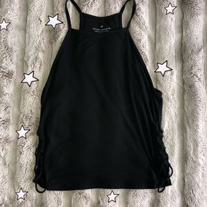 American Eagle Outfitters Black Cutout Tank